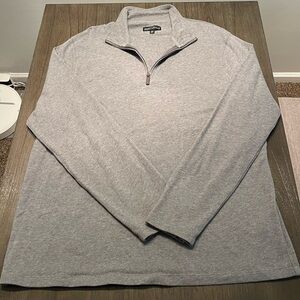 J. Crew Heather Gray Zip-Up Sweater